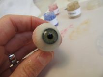 Step 7.5: Tinting the sclera to match the fellow eye